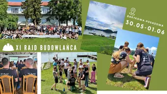 Kolaż ze zdjęciami z XI Rajdu Budowlańca