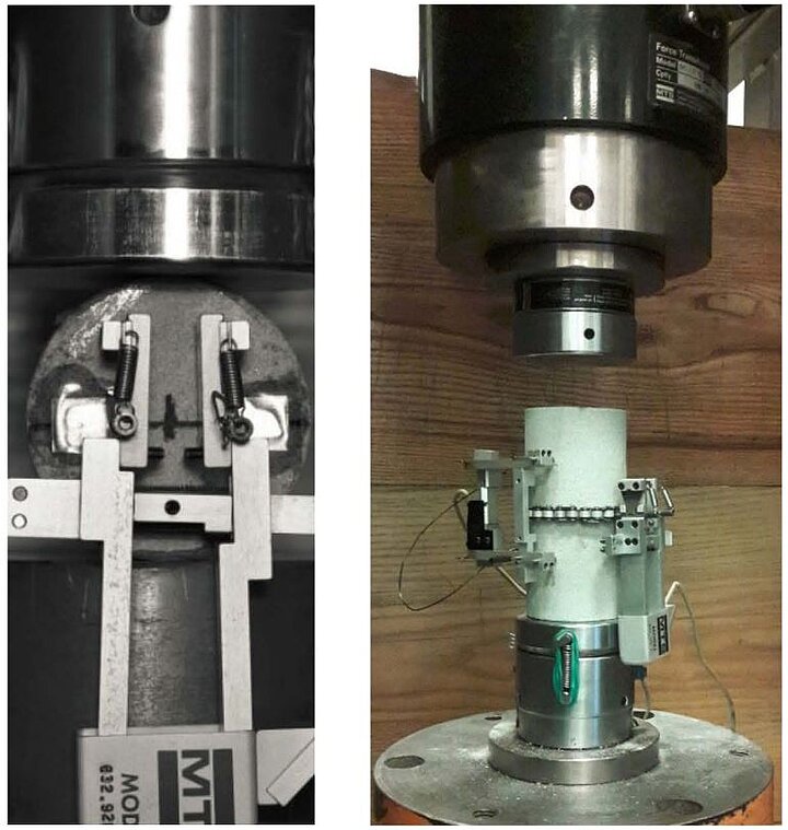 Maszyna do badań typu MTS - próbki